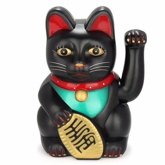 5-Inch Electric Waving Arm Lucky Cat – Cashier New Store Opening Gift &amp; Chinese Cat Decoration