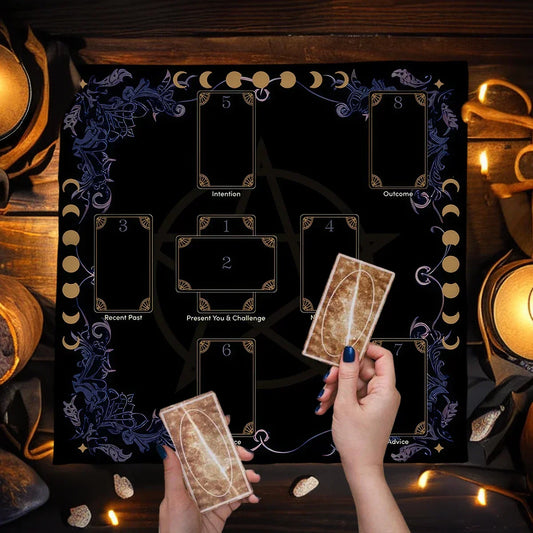 Altar Cloth Tarot Table Cover – Starry Twelve Constellations Design